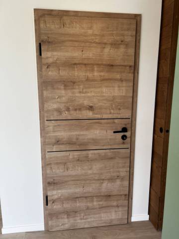 Porte intérieure décor chêne