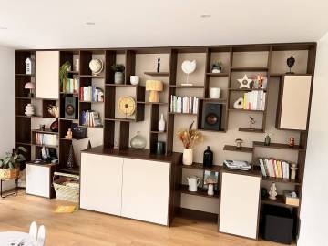 Agencement sur-mesure salon