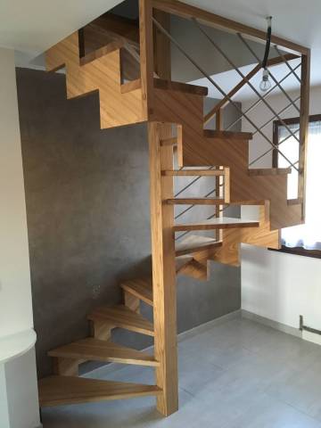 Escalier avec limon découpe Z