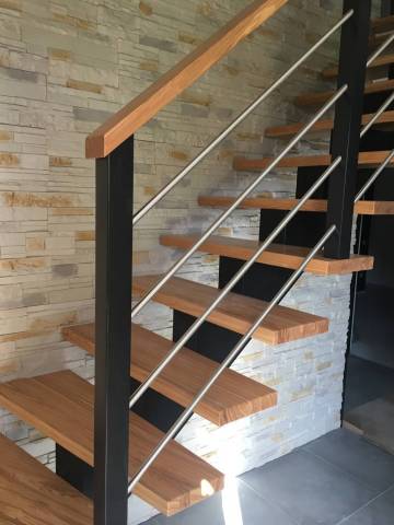 Escalier limon central