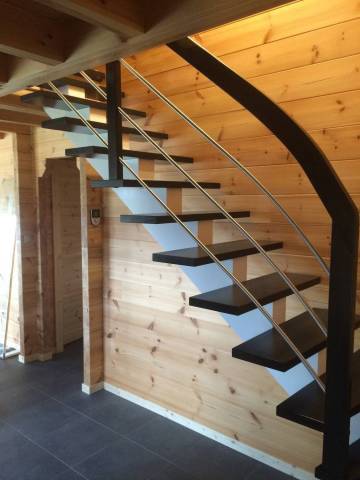 Escalier limon central