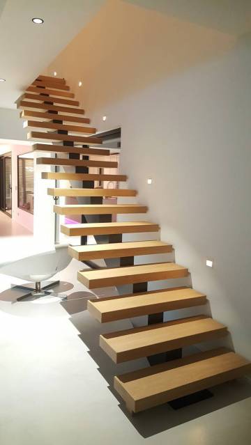 Escalier limon central