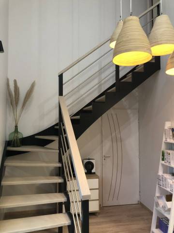 Escalier double limon découpe en Z