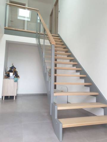 Escalier double limon découpe en Z