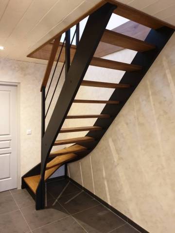 Escalier double limon