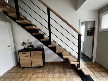 Escalier sur mesure limon central