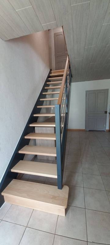 Escalier sur mesure double limon