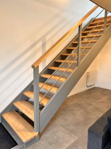 Escalier droit sur mesure