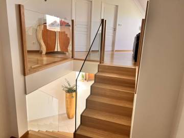 Escalier avec contre-marches en chêne