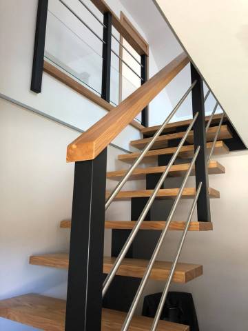 Escalier limon central