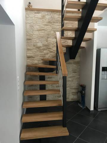 Escalier limon central