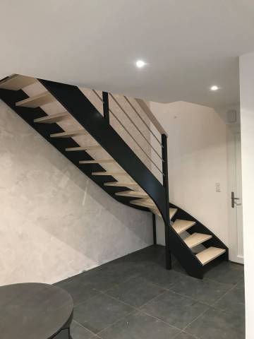 Escalier double limon