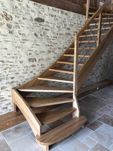 Escalier double limon