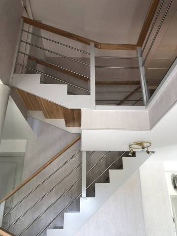 Escalier double limon