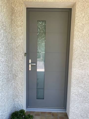 Porte d'entrée bois-alu