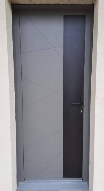 Porte d'entrée aluminium