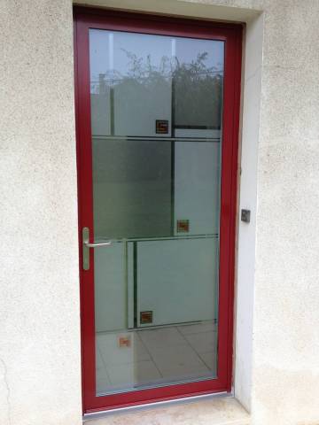 Porte d'entrée en aluminium